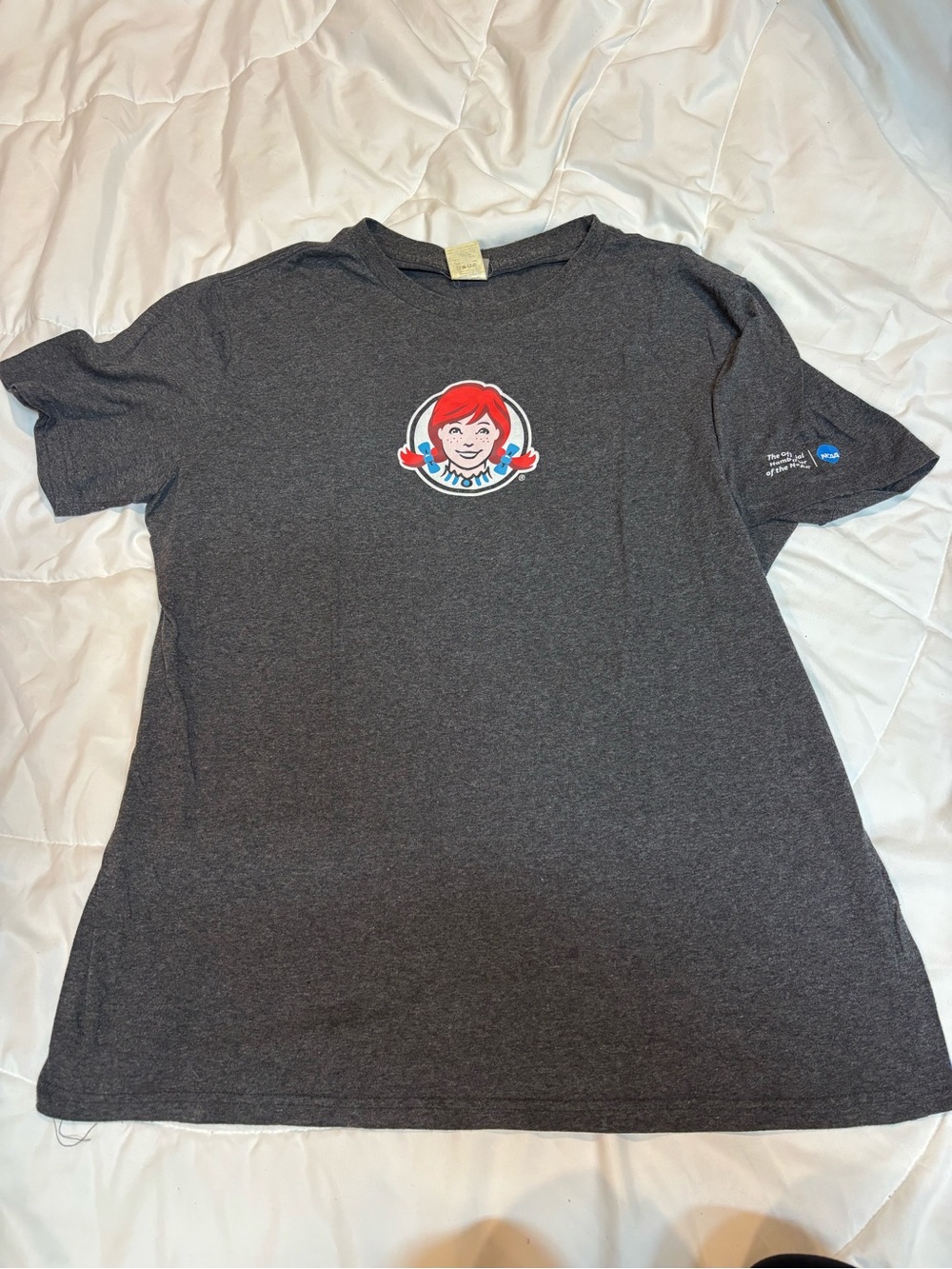 Men’s Gray Graphic Wendy’s Tee Best Fries No lies size XL
